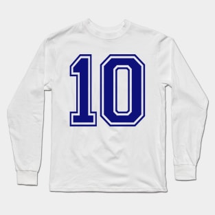 Blue 10 Long Sleeve T-Shirt